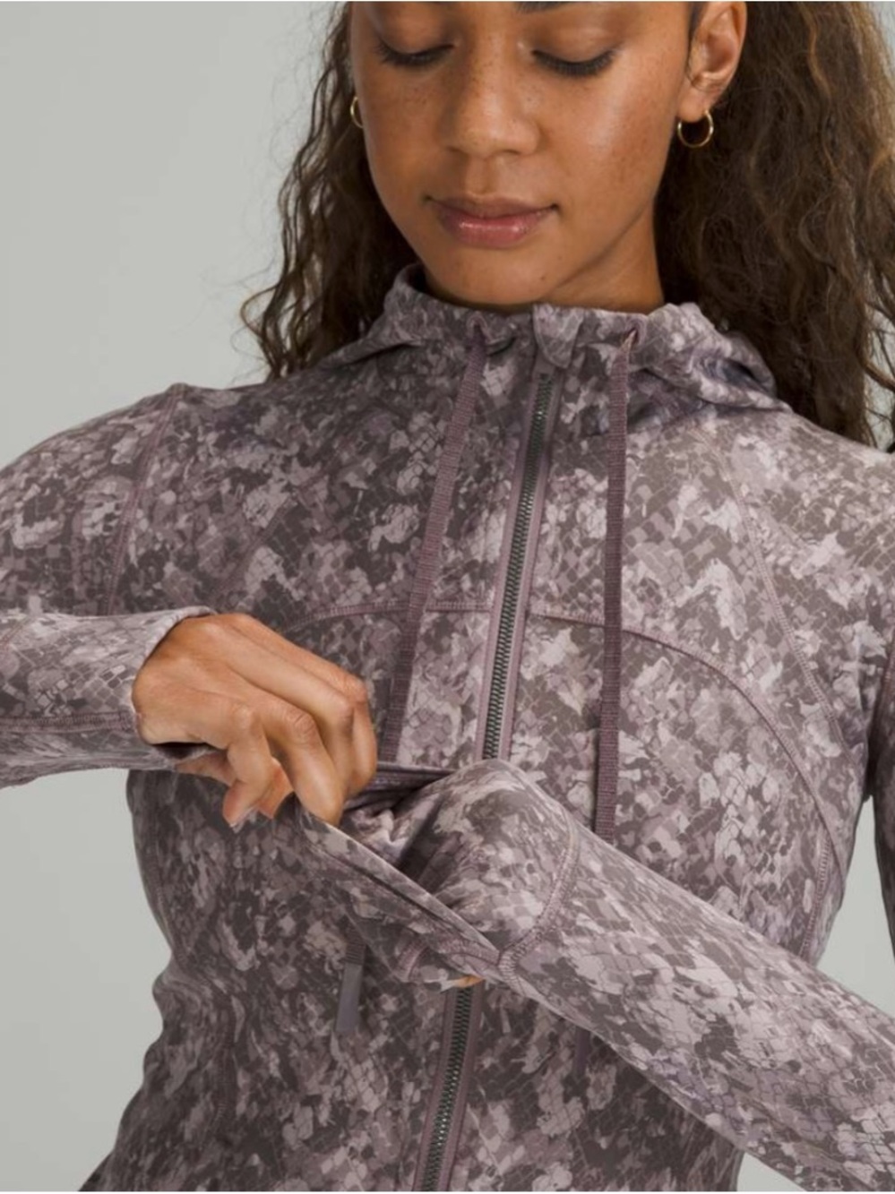 lululemon Hooded Define Nulu Hideaway Camo Lunar Rock Jacket